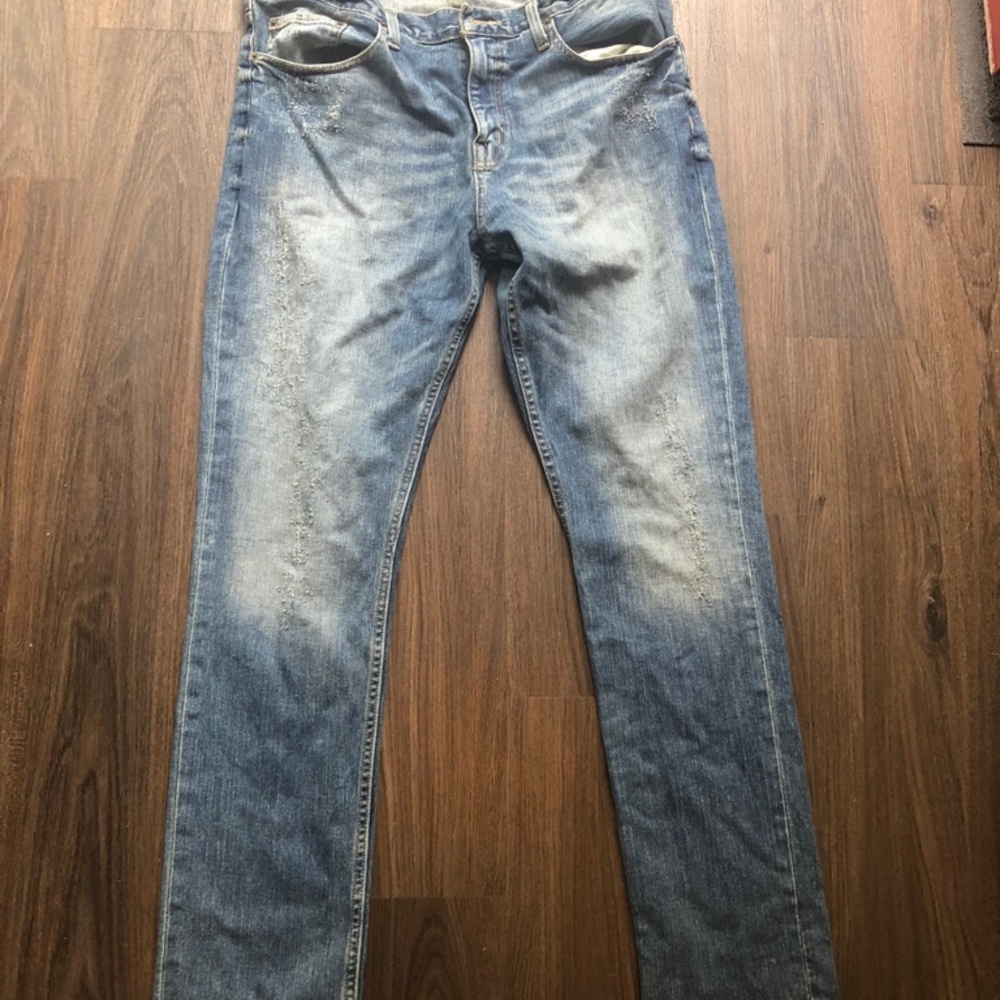 Distressed Mossimo jeans - 36x32, straight leg